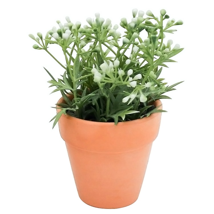 Chinese Cheap artificial plants artificial potted flower plastic plants artificial flower in ceramic pot indoor or outdoor