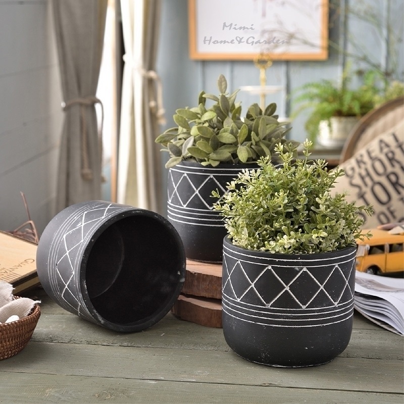 Suppliers of Wholesale modern garden pots indoor outdoor concrete