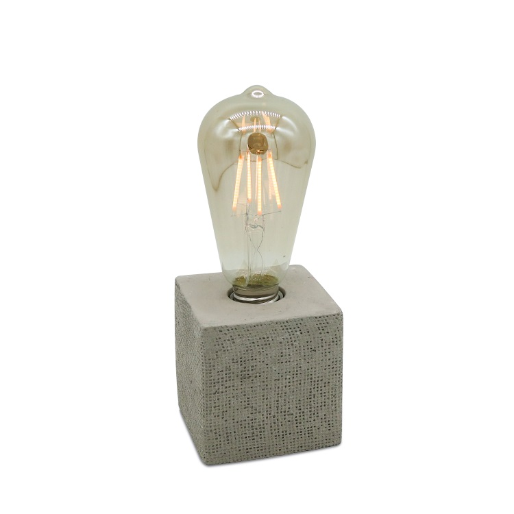 wholesale new design cement lamp table,based lamp,concrete table lamp Edison Lights